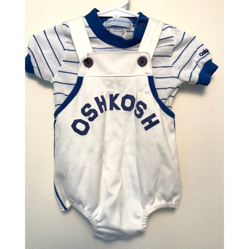 OshKosh B'gosh Baby Boy Striped, OshKosh B'gosh Baby Boy Striped Overalls Romper